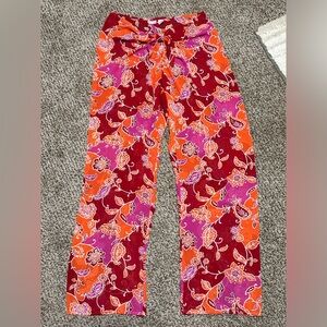 VICTORIA'S SECRET Paisley Print Sheer Beach Swim Cover-Up Pants Size M